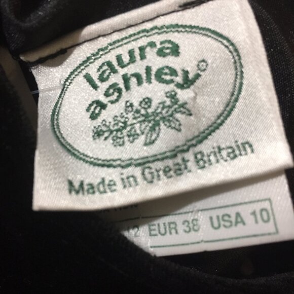 VINTAGE LAURA ASHLEY CUTOUT V BACK DRESSES SIZE 10 - Picture 7 of 7